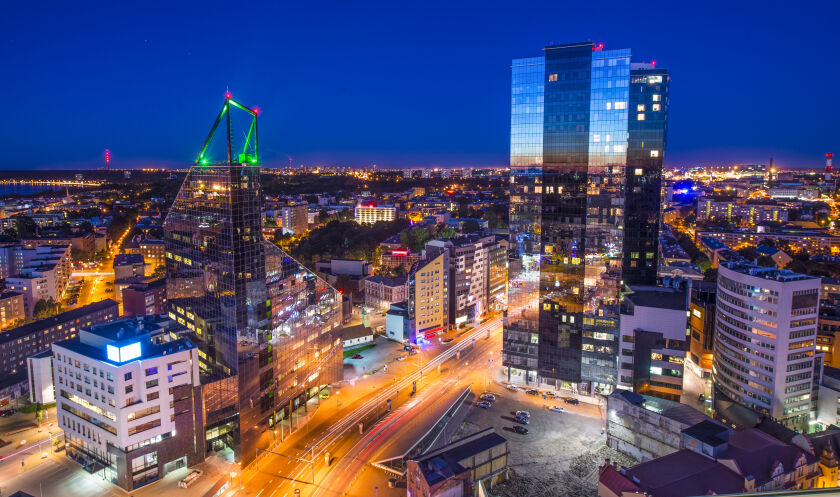 Financial district in Tallinn