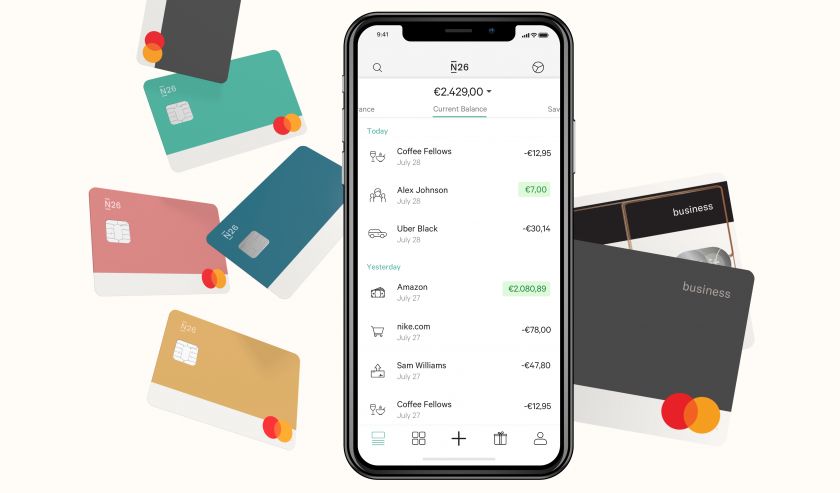 N26 Business cards and app