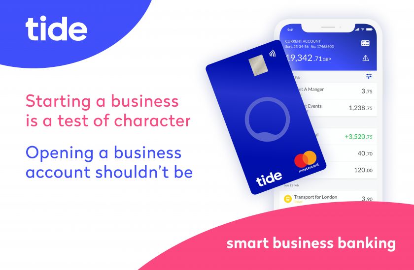 Tide mobile app and debit card