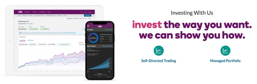 Ally Invest apps and tagline