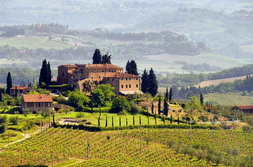 Picture of Tuscany countryside in Italy